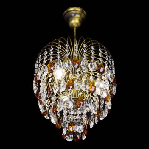 Люстра Лора №3 под бронзу чайная в Сочи Гусь Хрустальный