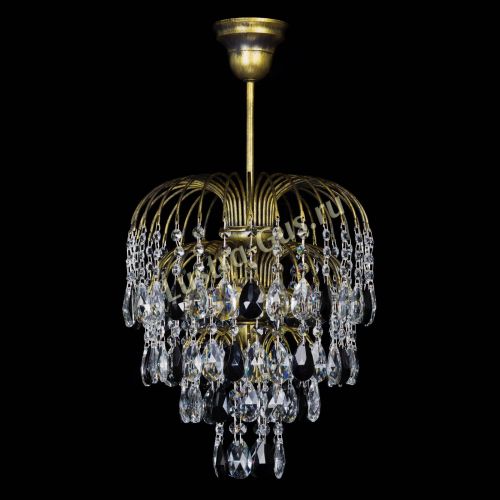 Люстра Лора №3 под бронзу черная в Сочи Гусь Хрустальный