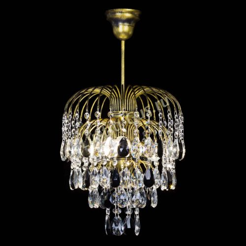 Люстра Лора №3 под бронзу черная в Сочи Гусь Хрустальный