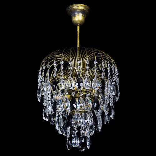 Люстра Лора №3 под бронзу черная в Сочи Гусь Хрустальный