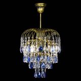 Люстра Лора №3 под бронзу синяя в Сочи