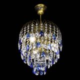 Люстра Лора №3 под бронзу синяя в Сочи
