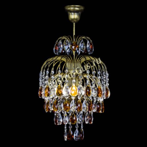 Люстра Лора №3 журавлик Чайная под бронзу в Сочи Гусь Хрустальный