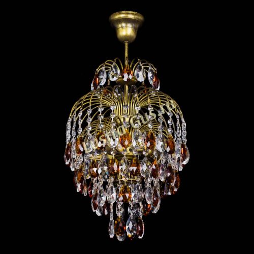 Люстра Лора №3 журавлик Чайная под бронзу в Сочи Гусь Хрустальный