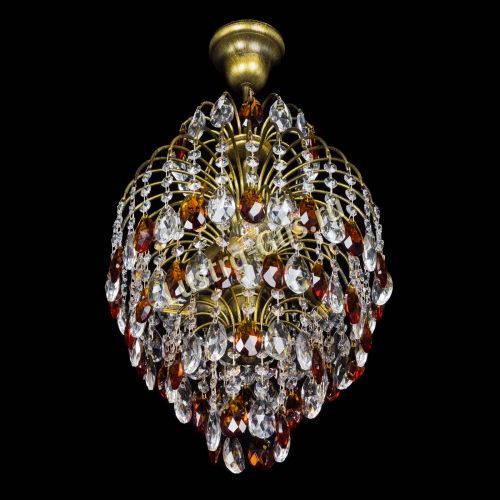 Люстра Лора №3 журавлик Чайная под бронзу в Сочи Гусь Хрустальный