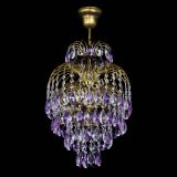 Люстра Лора №3 журавлик Фиолетовая под бронзу в Сочи