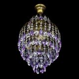 Люстра Лора №3 журавлик Фиолетовая под бронзу в Сочи