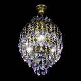 Люстра Лора №3 журавлик Фиолетовая под бронзу в Сочи