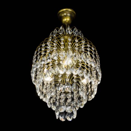 Люстра Лора №3 журавлик под бронзу в Сочи Гусь Хрустальный