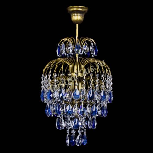 Люстра Лора №3 журавлик Синяя под бронзу в Сочи Люстра Лора №3 журавлик Синяя под бронзу в Сочи