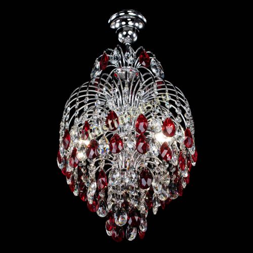 Люстра Лора №3 журавлик красная в Сочи Гусь Хрустальный