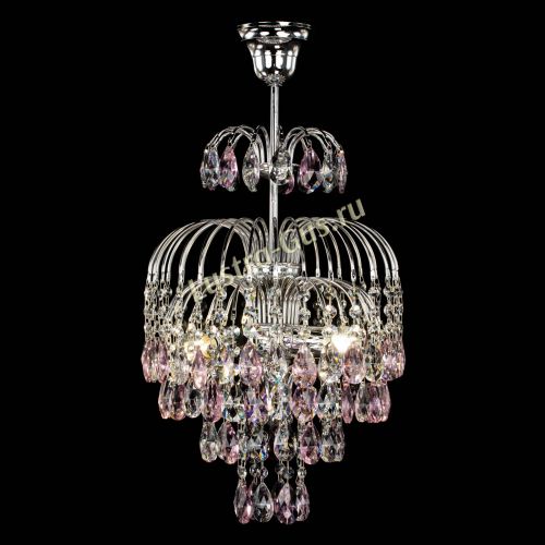 Люстра Лора №3 журавлик розовая в Сочи Гусь Хрустальный