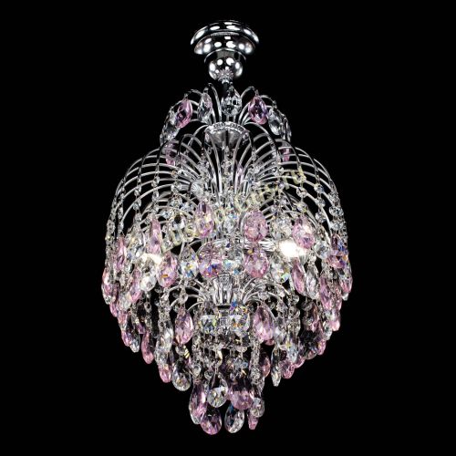 Люстра Лора №3 журавлик розовая в Сочи Гусь Хрустальный