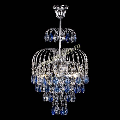 Люстра Лора №3 журавлик синяя в Сочи Гусь Хрустальный