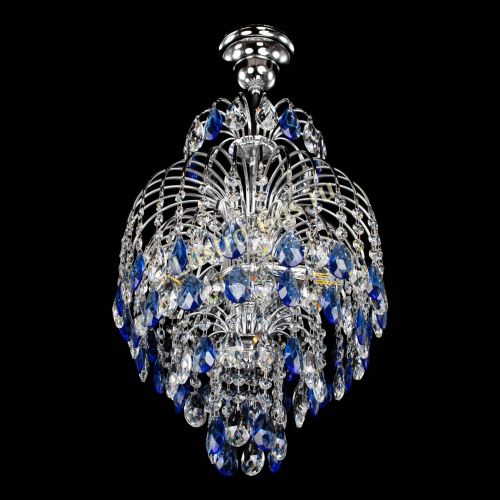 Люстра Лора №3 журавлик синяя в Сочи Гусь Хрустальный