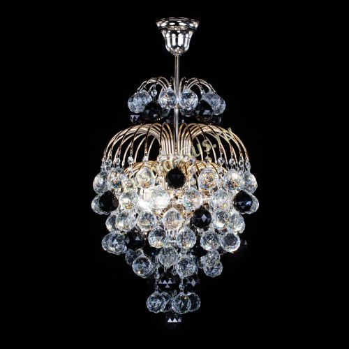 Люстра Лора Шар 40 черная в Сочи Гусь Хрустальный