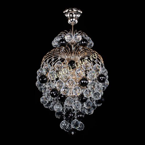 Люстра Лора Шар 40 черная в Сочи Гусь Хрустальный