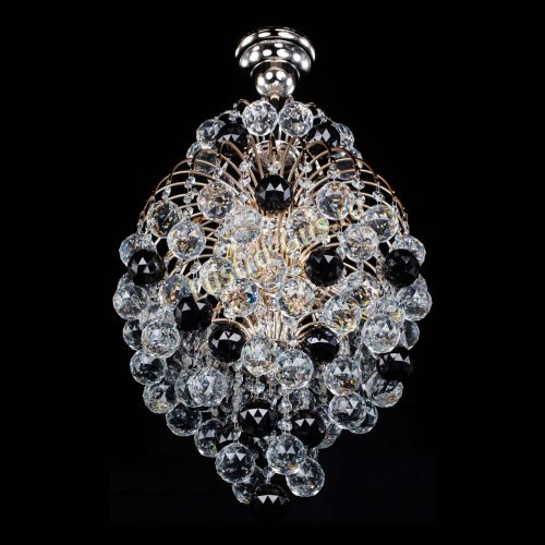 Люстра Лора Шар 40 черная в Сочи Гусь Хрустальный