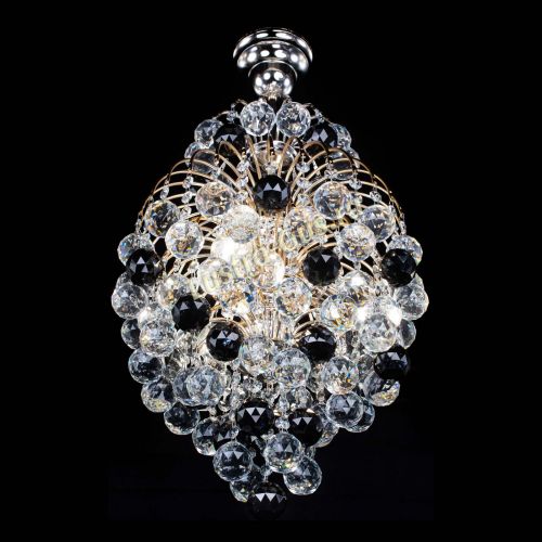 Люстра Лора Шар 40 черная в Сочи Гусь Хрустальный