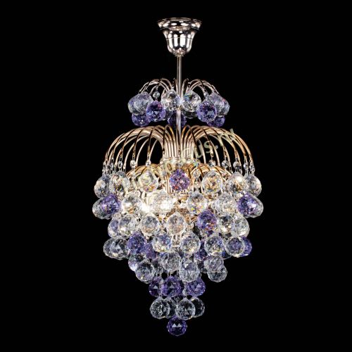 Люстра Лора Шар 40 фиолетовая в Сочи Гусь Хрустальный