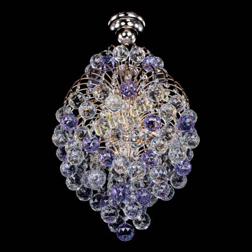 Люстра Лора Шар 40 фиолетовая в Сочи Гусь Хрустальный