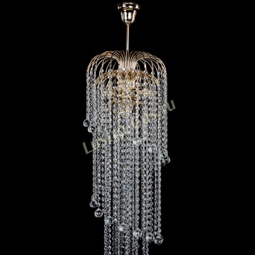 Люстра Лора Винтаж длинная (шар 30мм) в Сочи Гусь Хрустальный