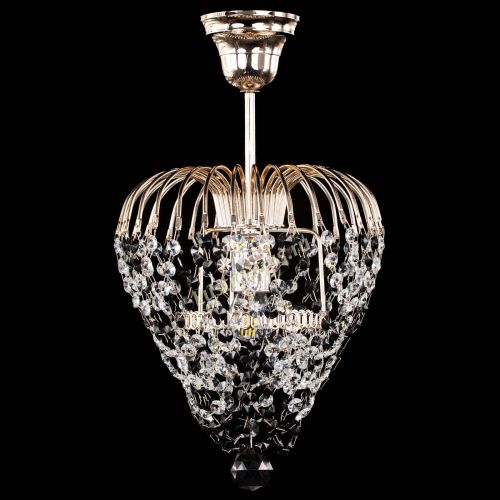 Люстра Малинка обтикон черная в Сочи Гусь Хрустальный