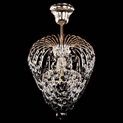 Люстра Малинка обтикон черная в Сочи Гусь Хрустальный