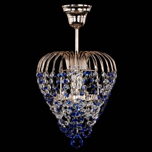 Люстра Малинка обтикон синяя в Сочи Гусь Хрустальный