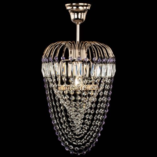 Люстра Малинка Водоворот фиолетовая в Сочи Гусь Хрустальный