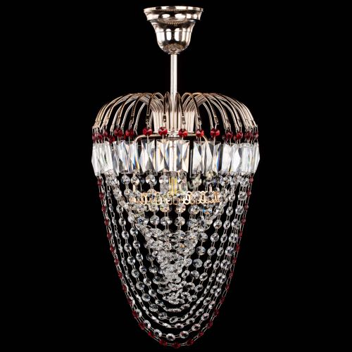 Люстра Малинка Водоворот красная в Сочи Гусь Хрустальный