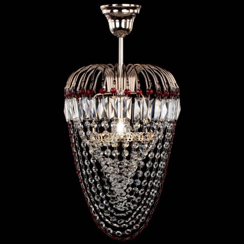 Люстра Малинка Водоворот красная в Сочи Гусь Хрустальный