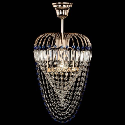 Люстра Малинка Водоворот синяя в Сочи Гусь Хрустальный
