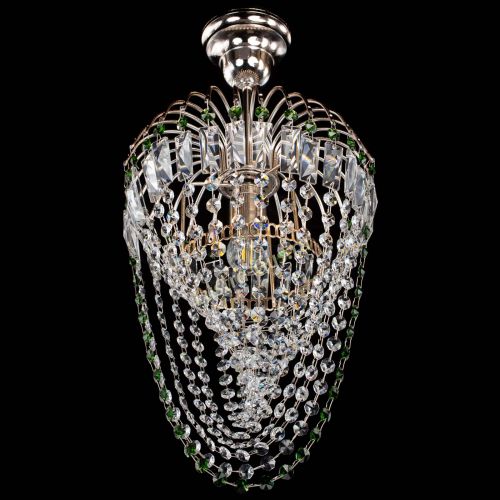Люстра Малинка Водоворот зеленая в Сочи Гусь Хрустальный