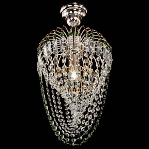 Люстра Малинка Водоворот зеленая в Сочи Гусь Хрустальный