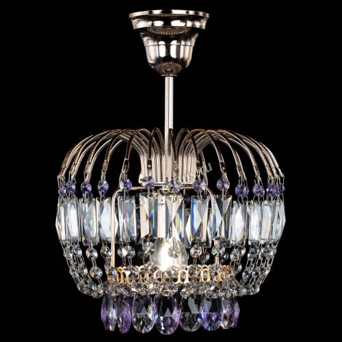 Люстра Малинка фиолетовая в Сочи Гусь Хрустальный