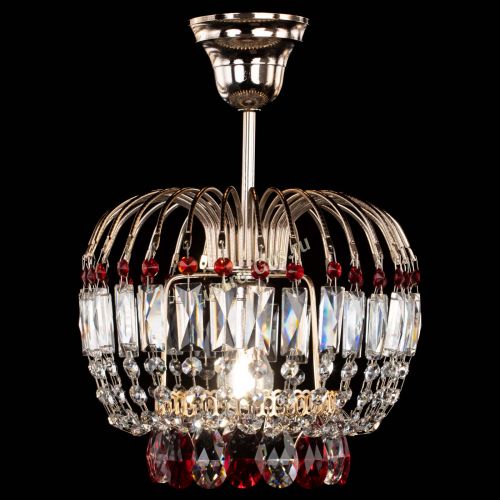 Люстра Малинка красная в Сочи Гусь Хрустальный