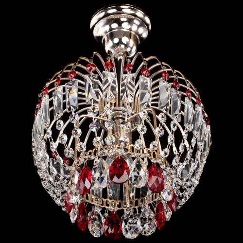 Люстра Малинка красная в Сочи Гусь Хрустальный
