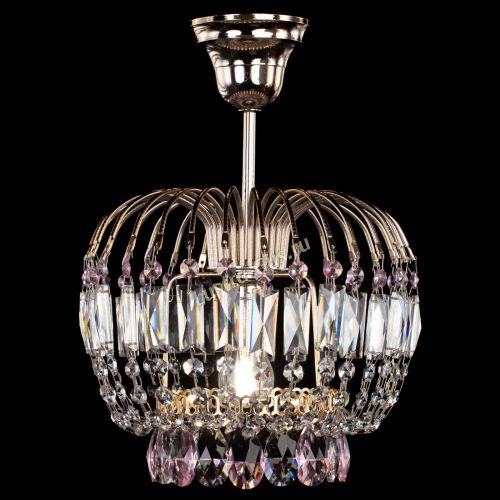 Люстра Малинка розовая в Сочи Гусь Хрустальный