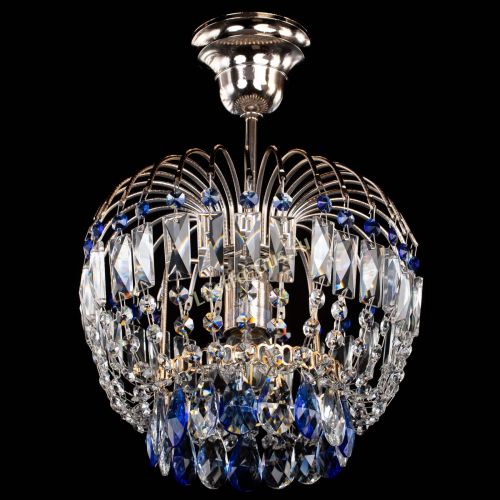 Люстра Малинка синяя в Сочи Гусь Хрустальный