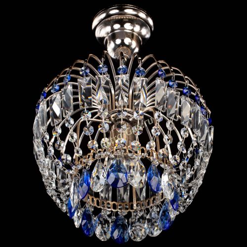 Люстра Малинка синяя в Сочи Гусь Хрустальный
