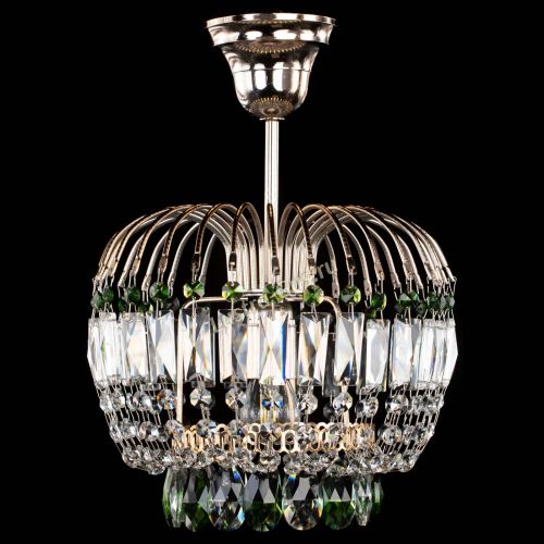Люстра Малинка зеленая в Сочи Гусь Хрустальный