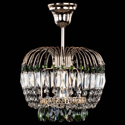 Люстра Малинка зеленая в Сочи Гусь Хрустальный