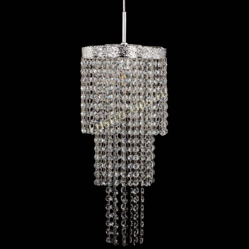 Люстра Милан №1 каскад на тросе в Сочи Гусь Хрустальный