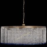 Люстра Милан капель №10 под бронзу синяя с подвесом в Сочи