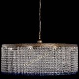 Люстра Милан капель №10 под бронзу синяя с подвесом в Сочи