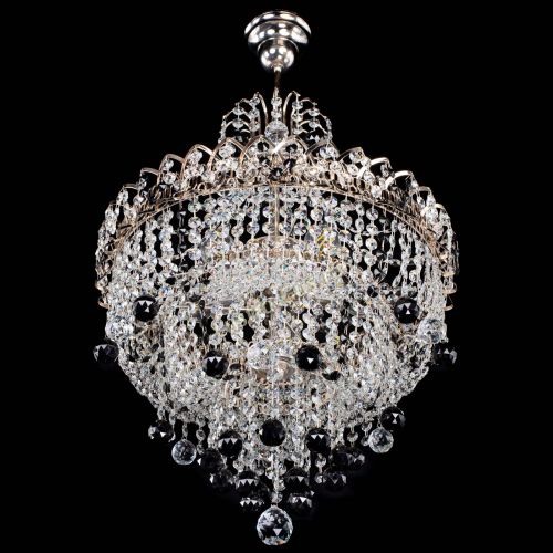 Люстра Натали Софья черная в Сочи Гусь Хрустальный