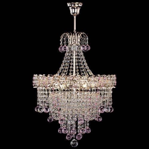 Люстра Натали Софья розовая в Сочи Гусь Хрустальный