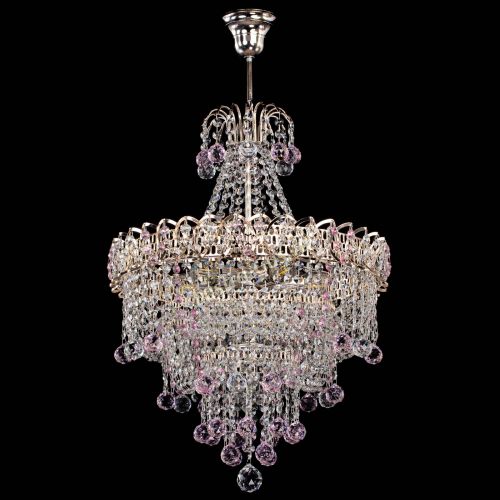 Люстра Натали Софья розовая в Сочи Гусь Хрустальный
