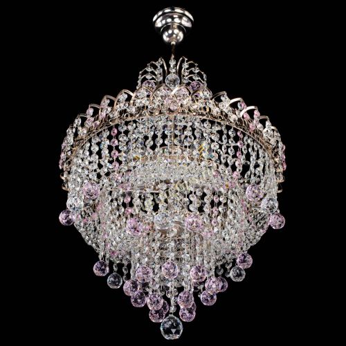 Люстра Натали Софья розовая в Сочи Гусь Хрустальный